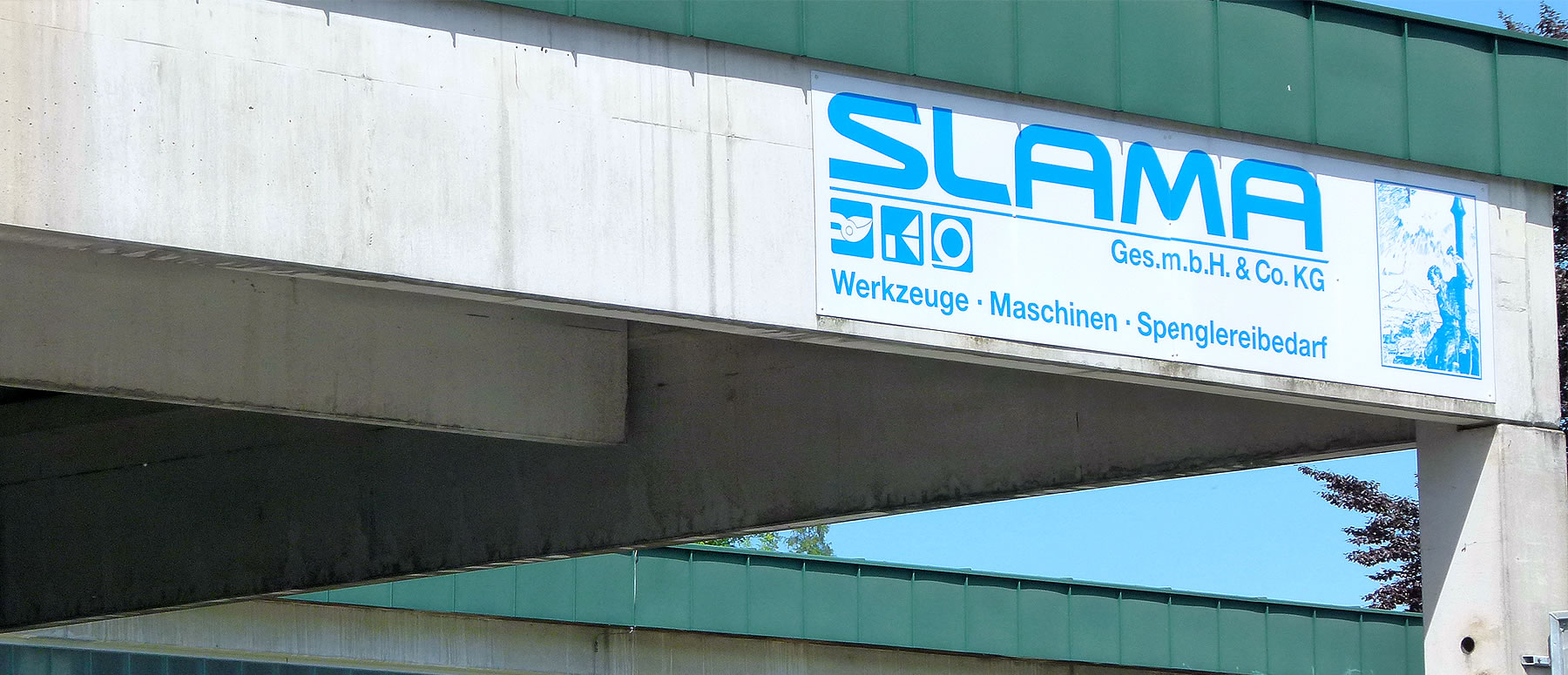 Detailfoto vom Firmensitz Slama Salzburg